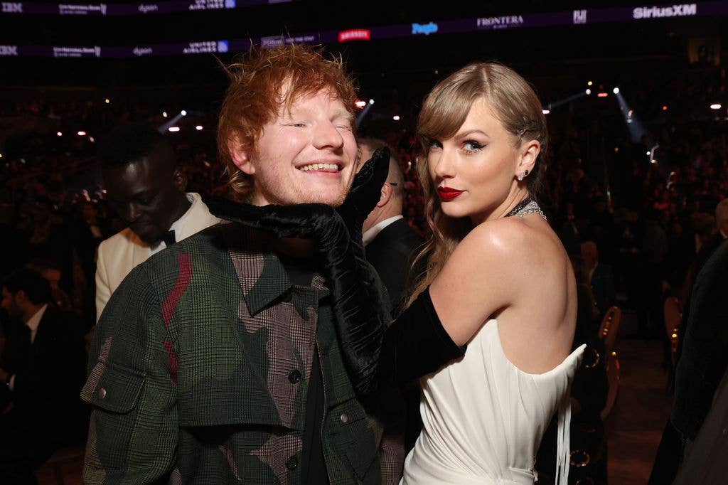 photo of taylor swift and ed sheeran