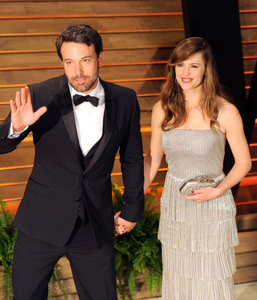 Ben Affleck and Jennifer Garner coordinate matching blue looks while grabbing food in Los Angeles