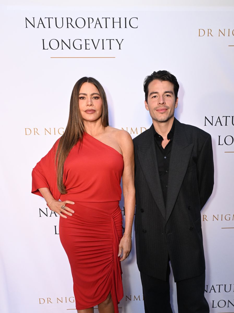 Sofia Vergara and Manolo Gonzalez Vergara attend Dr. Nigma Talib celebrates the opening of Naturopathic Longevity In Beverly Hills