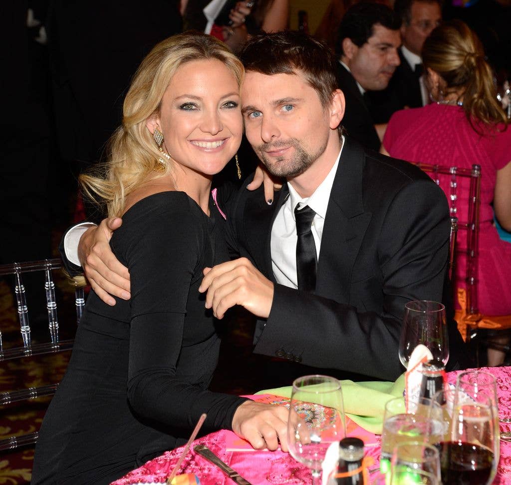 Kate Hudson and Matt Bellamy attend the Breast Cancer Foundation's Hot Pink Party at the Waldorf Astoria Hotel on April 17, 2013 in New York City.