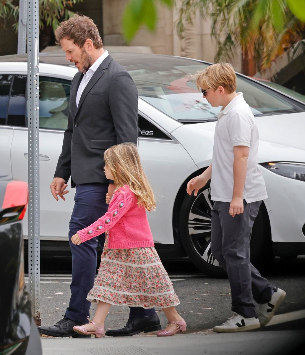 The family appears to have been dressed up for church