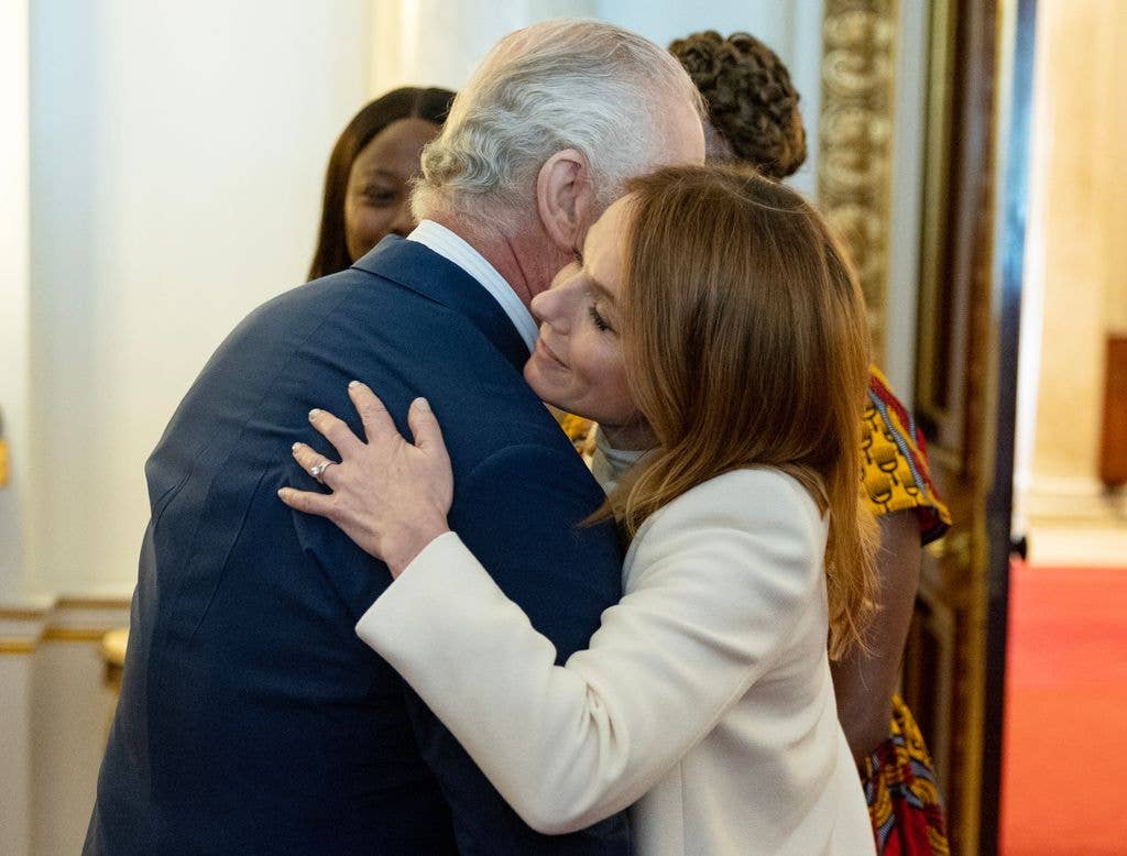 King Charles III meets Geri Horner as he hosts the winners of the Prince's Trust awards in 2023