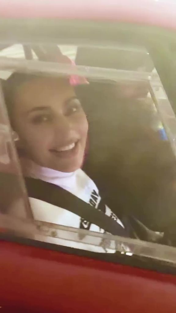 Kim Kardashian became Lewis Hamilton's luxury co-pilot.