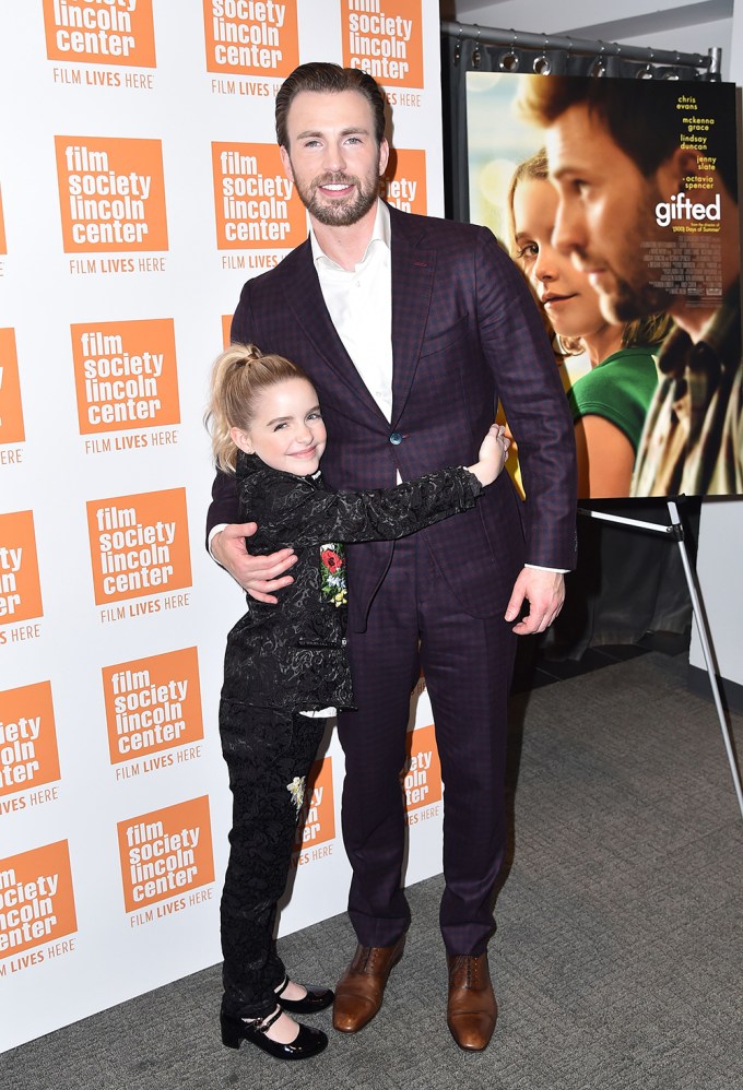 Chris Evans & Mckenna Grace