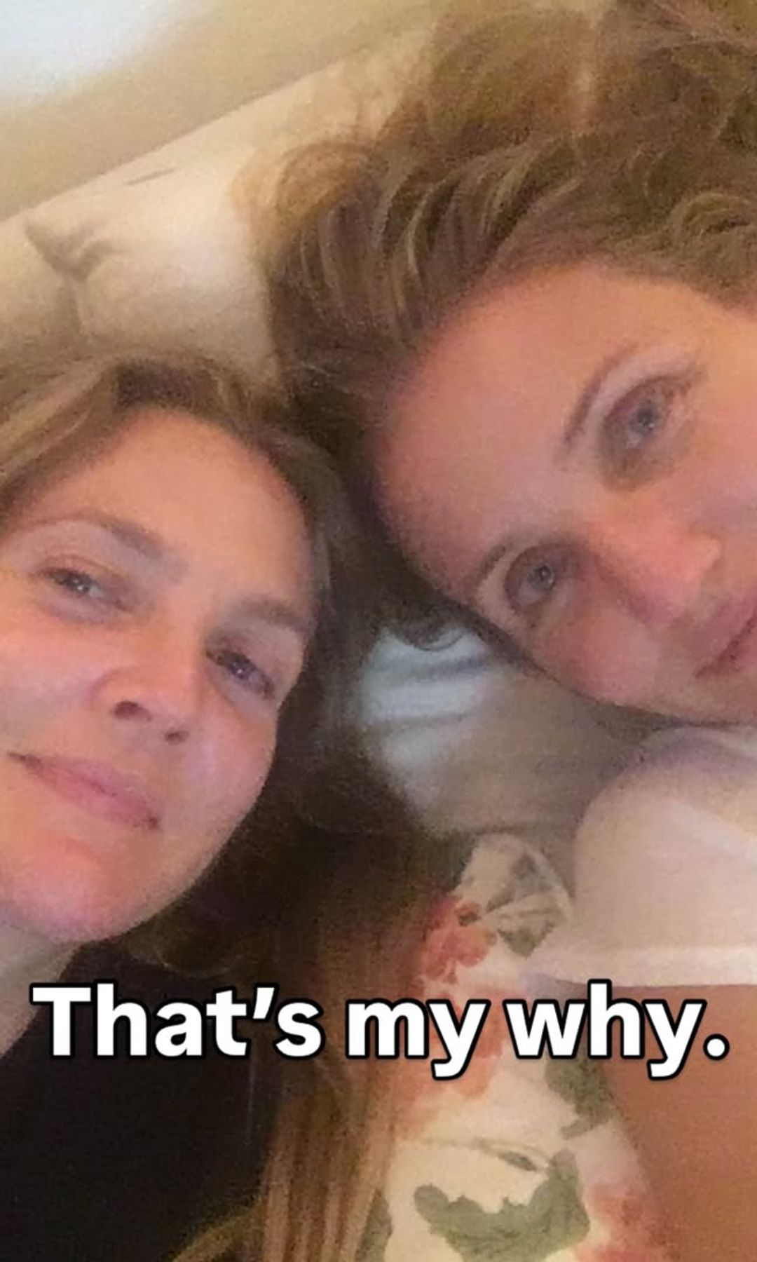 Barrymore shared some intimate selfies for the world