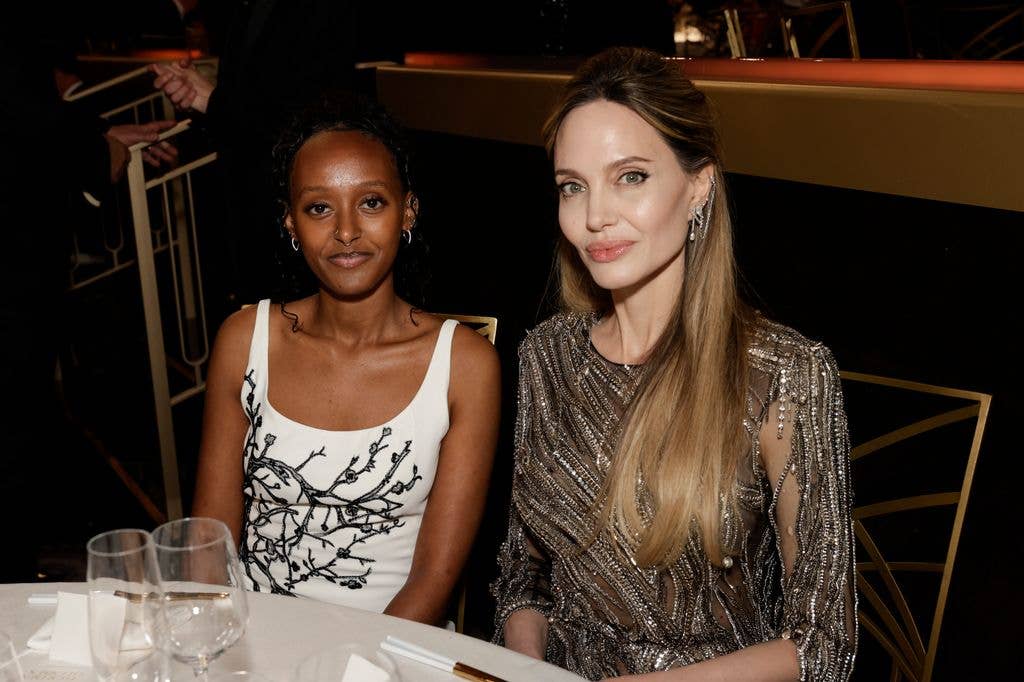 Angelina Jolie and daughter Zahara 
