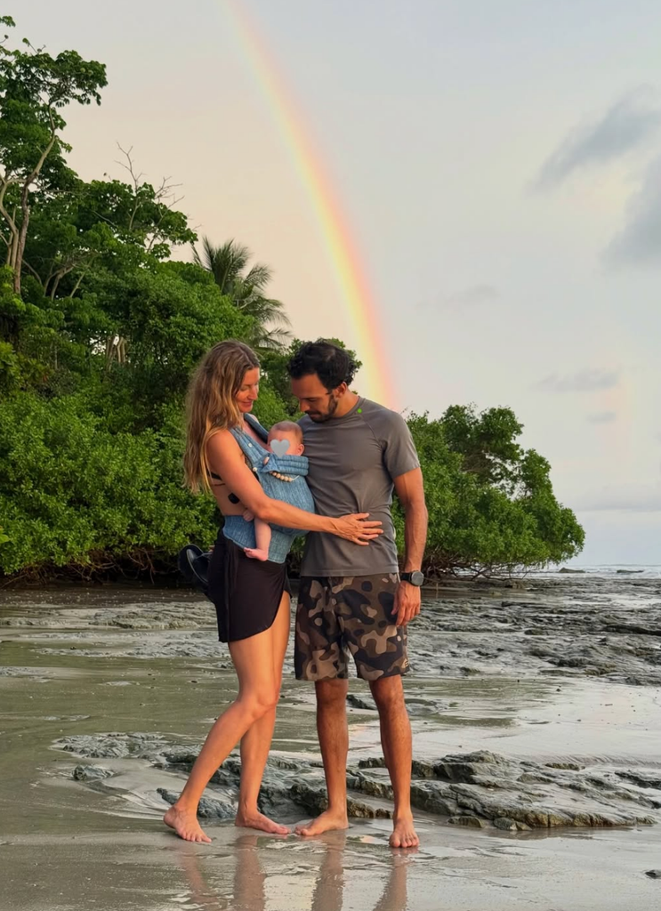 Photo shared by Gisele Bündchen with husband Joaquim Valente and their son in honor of Father's Day 2026