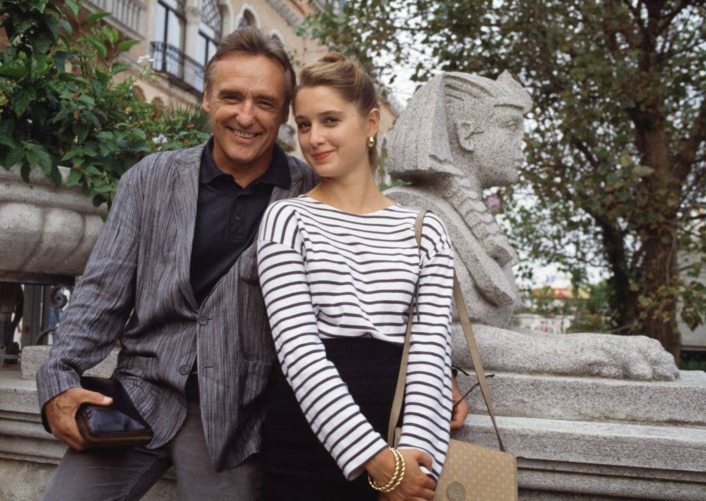 photo of dennis hopper and katherine lanasa in 1988