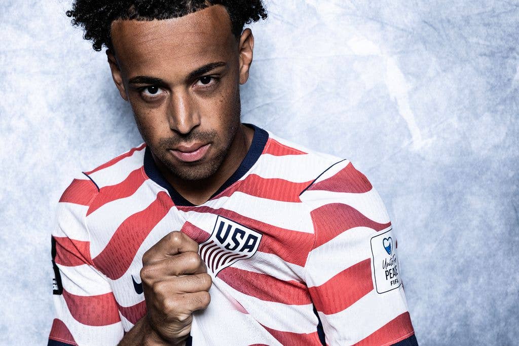Tyler Adams #4 of the United States poses for a portrait  during the official FIFA World Cup 2026 portrait session on June 08, 2026 in Laguna Niguel, California.
