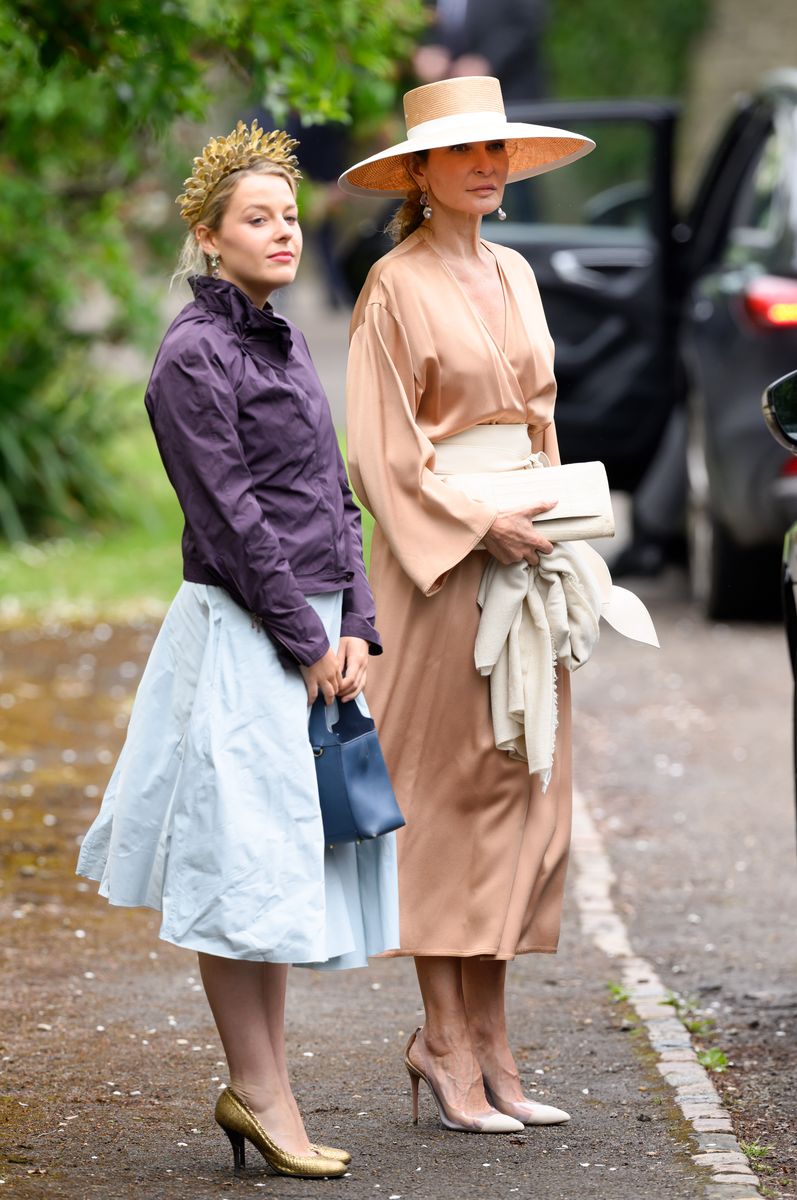 Isabelle de la Bruyère arrived at Peter Phillips's wedding alongside Lady Margarita Armstrong-Jones, Snowdon's daughter.
