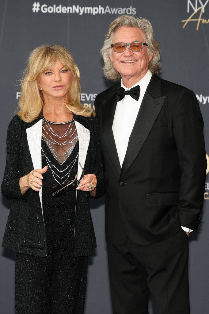 Goldie Hawn and Kurt Russell on the red carpet 