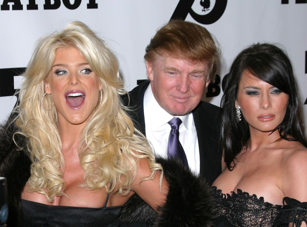 Victoria Silvsted, Donald Trump and Melania Knauss