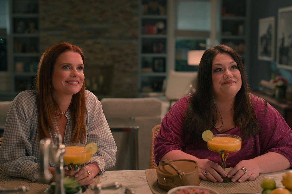 JoAnna Garcia Swisher as Maddie, Brooke Elliott as Dana Sue in Sweet Magnolias