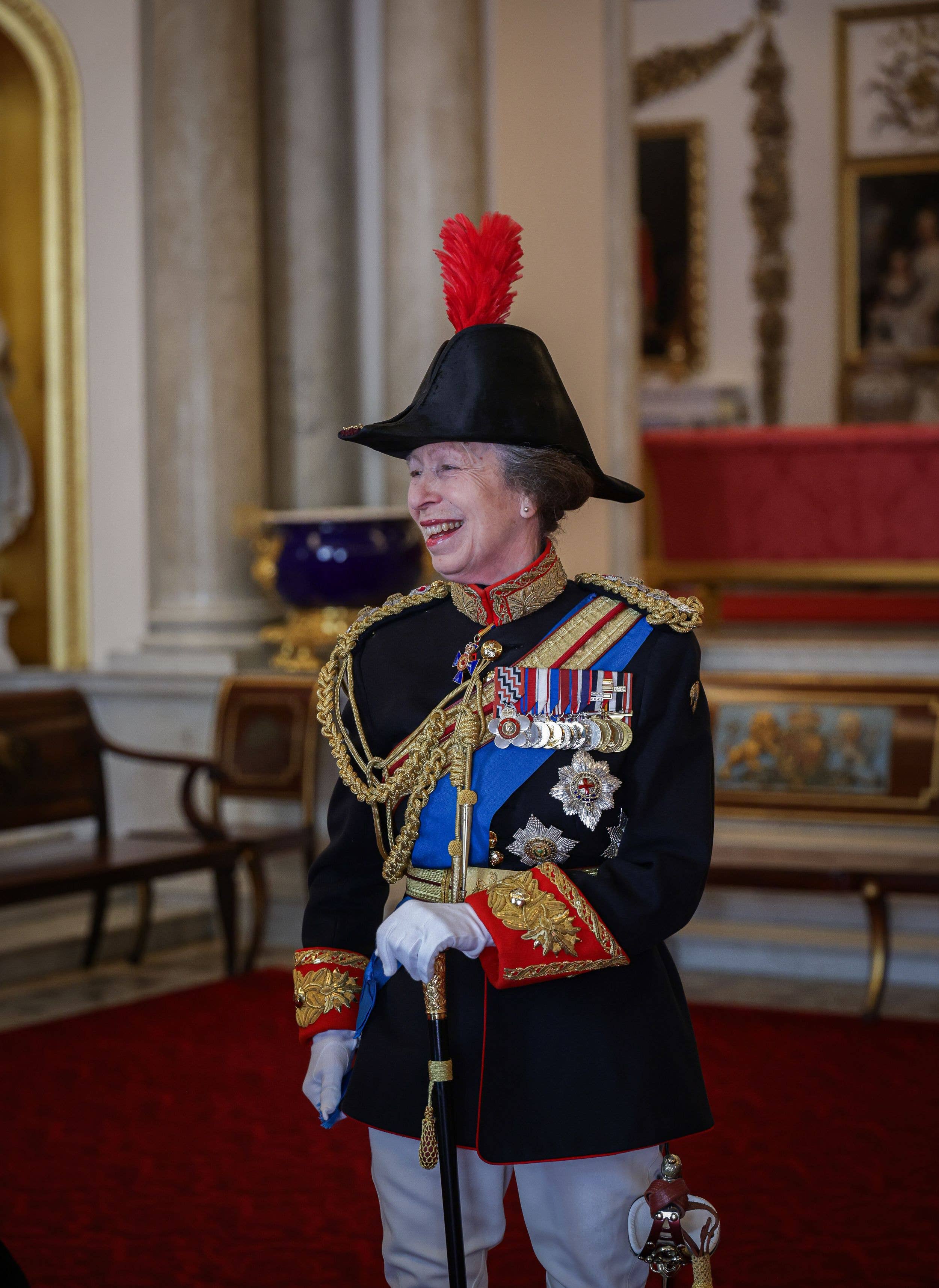 Princess Anne looking regal in her uniform