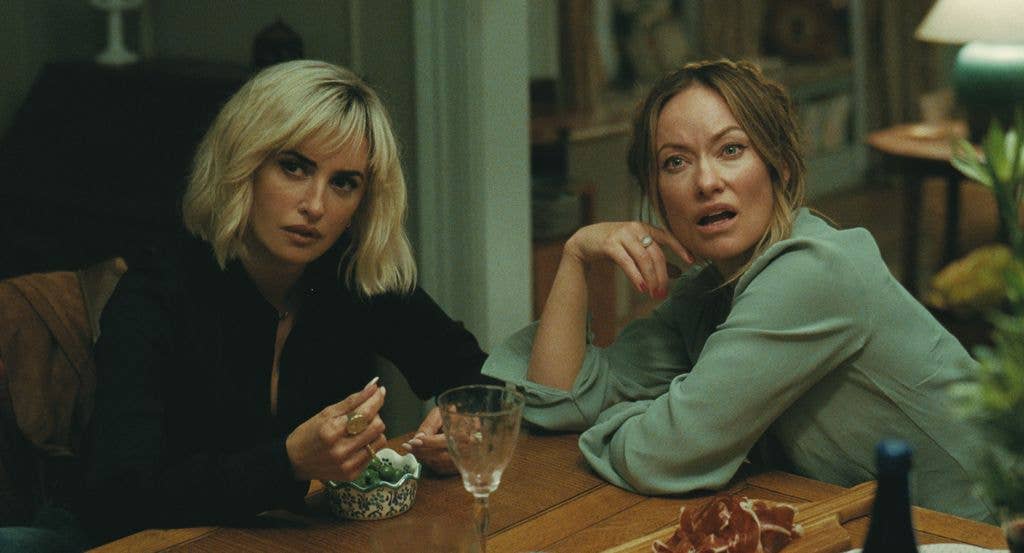 Penélope Cruz and Olivia Wilde in "The Invite," courtesy of A24