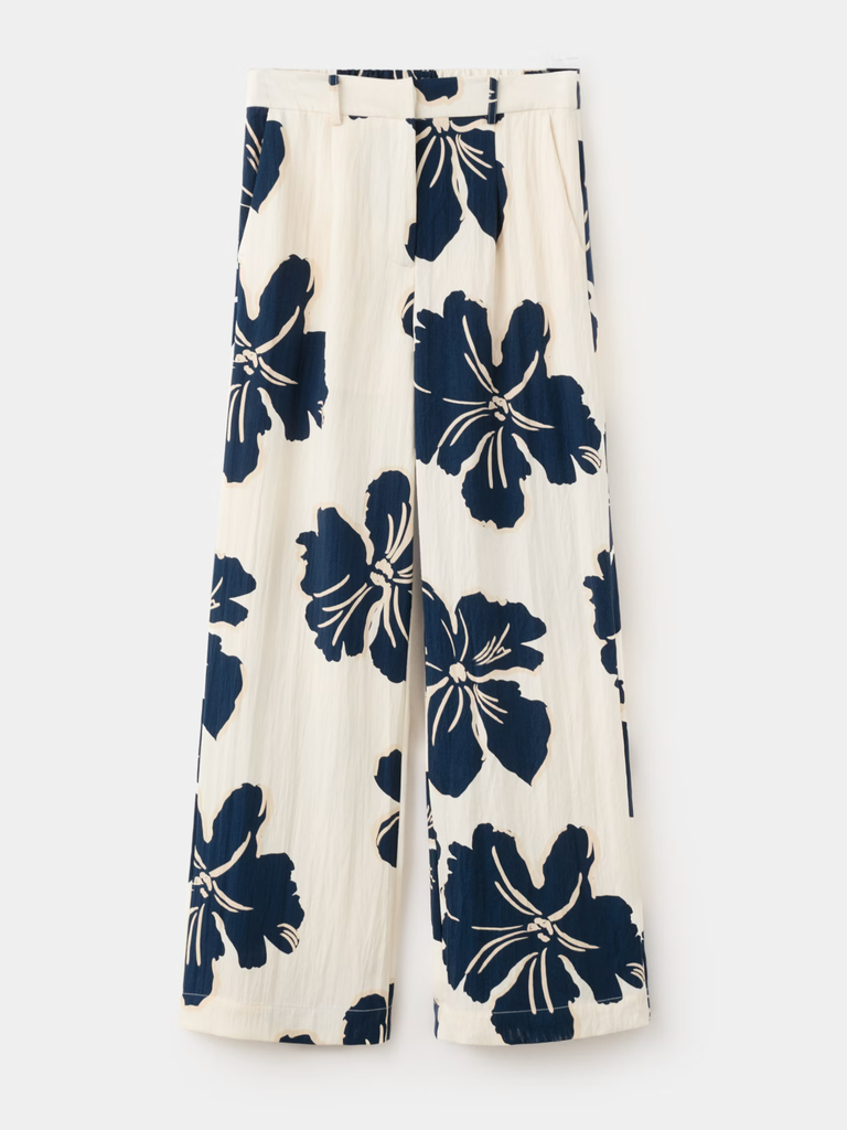 floral mango trousers