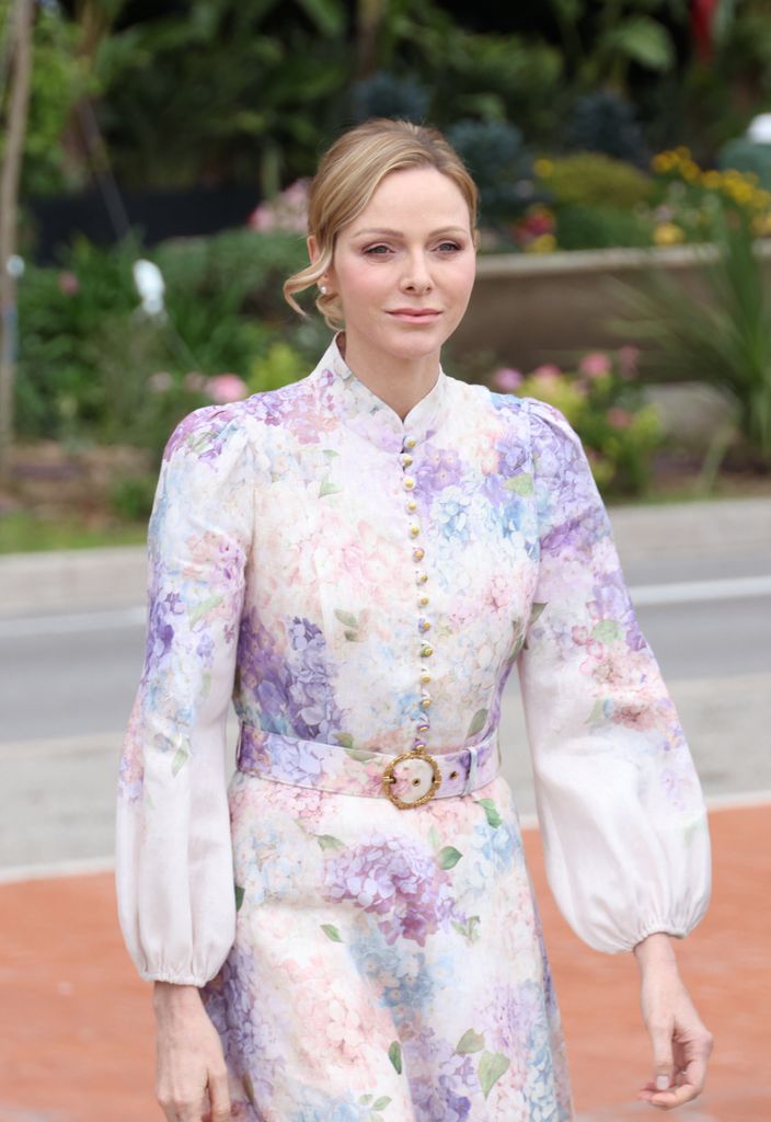 Prince Albert and Princess Charlene of Monaco, hours before their arrival in Madrid