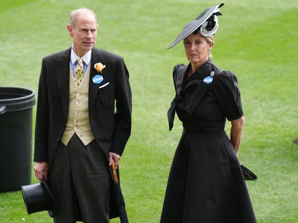 The Duke and Duchess of Edinburgh during day two of Royal Ascot 