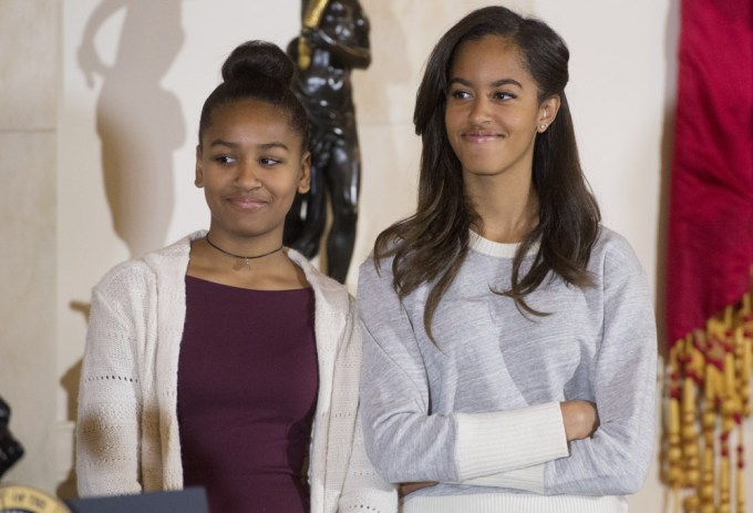 Sasha & Malia Obama In 2014