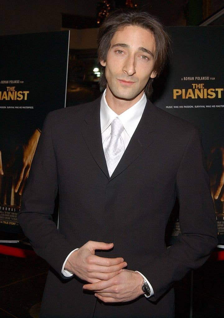 Adrien Brody during New York Premiere Of Roman Polanski's "The Pianist" Benefiting The New York Museum Of Jewish Heritage And SHOAH - Inside Arrivals at Loews Lincoln Square in New York City, New York, United States. (Photo by Dimitrios Kambouris/WireImage)