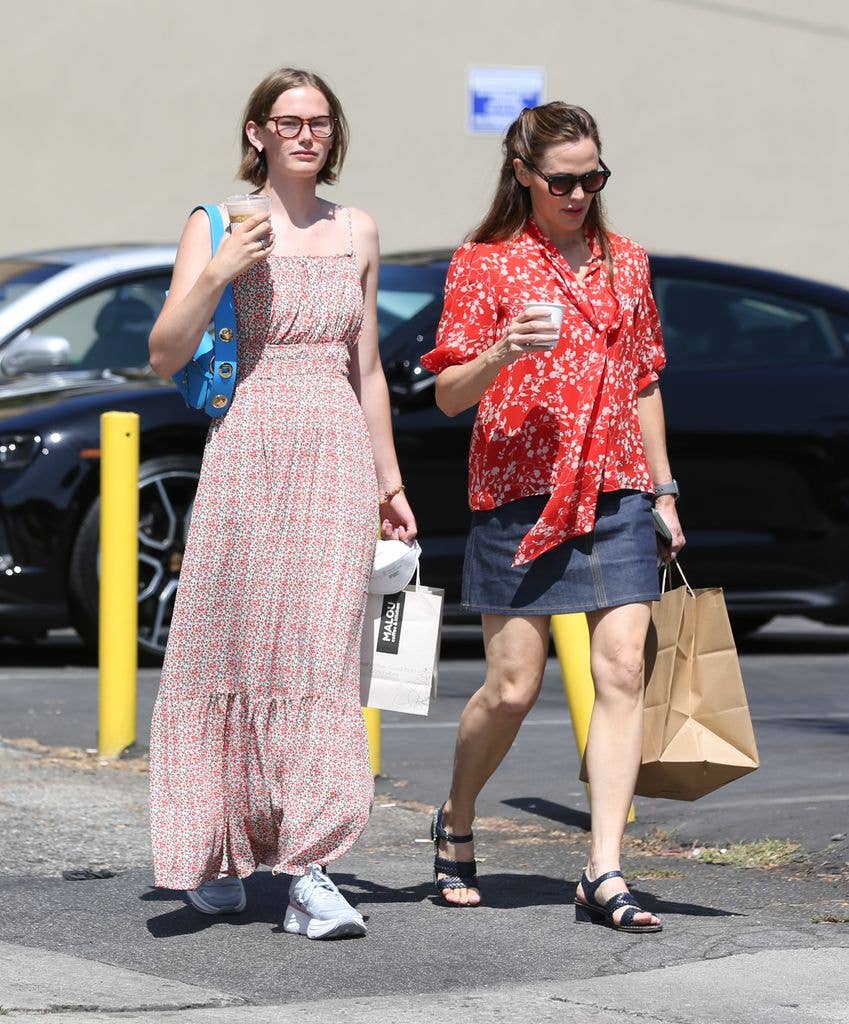 violet affleck jennifer garner lunch date