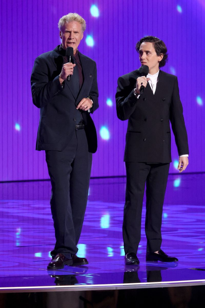 Will Ferrell and Marcello Hernandez speak onstage during the 2026 ESPY Awards