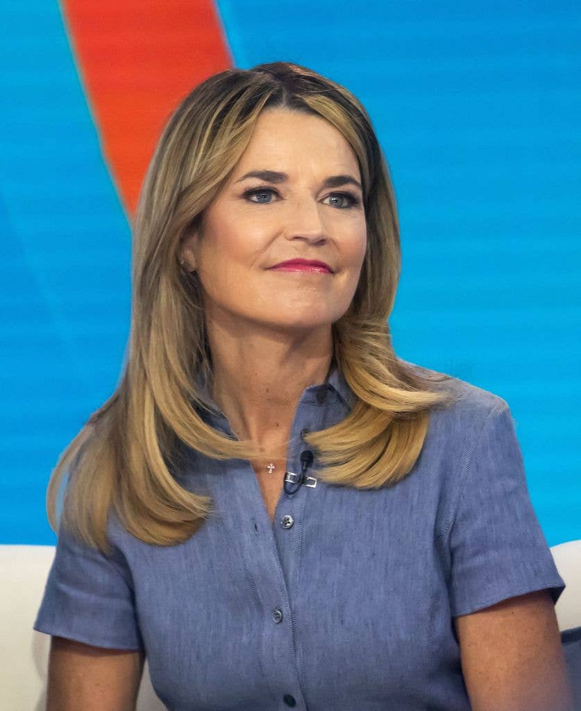 Savannah Guthrie is seen on the set of the 'Today Show' on April 13, 2026 in New York, New York.