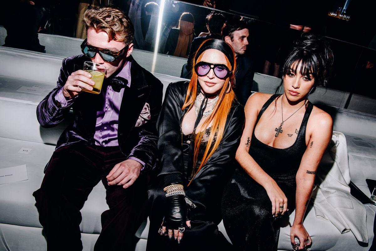 Madonna, Lourdes Leon, and Rocco Ritchie celebrate 'Confessions II' with stylish black looks