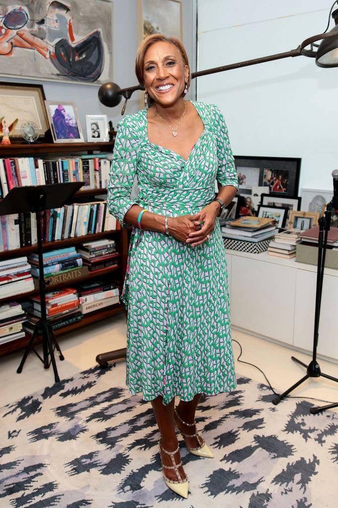robin roberts green dress