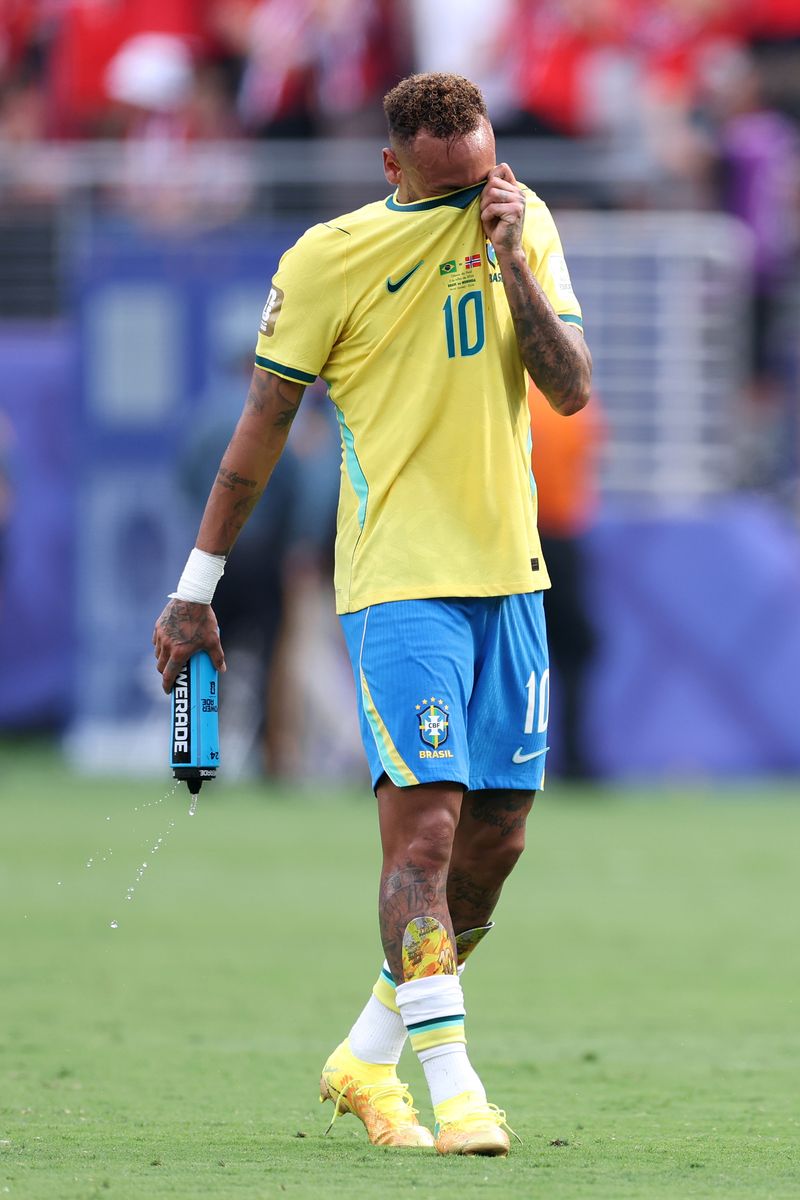 Neymar was overcome with emotion after Brazil's heartbreaking 2-1 World Cup loss to Norway, hinting his international career may be over after an iconic journey.