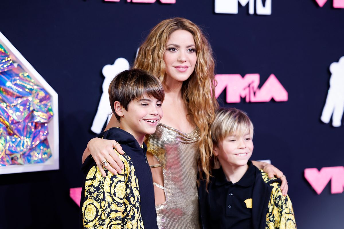 Shakira and Pique share two adorable kids: Sasha and Milan