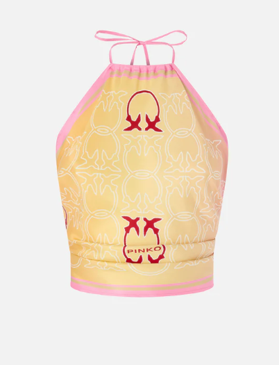 Cover-up top with Love Birds logo

