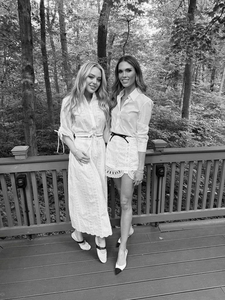 tiffany trump bettina anderson black and white phot