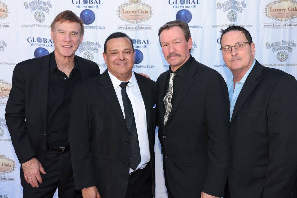 Arthur Wahlberg, Rayster Michaels and Dana Essigman attend Luxury Gala 2024, screening The Oscars by Samira's Network on March 10, 2024 in Universal City, California. 