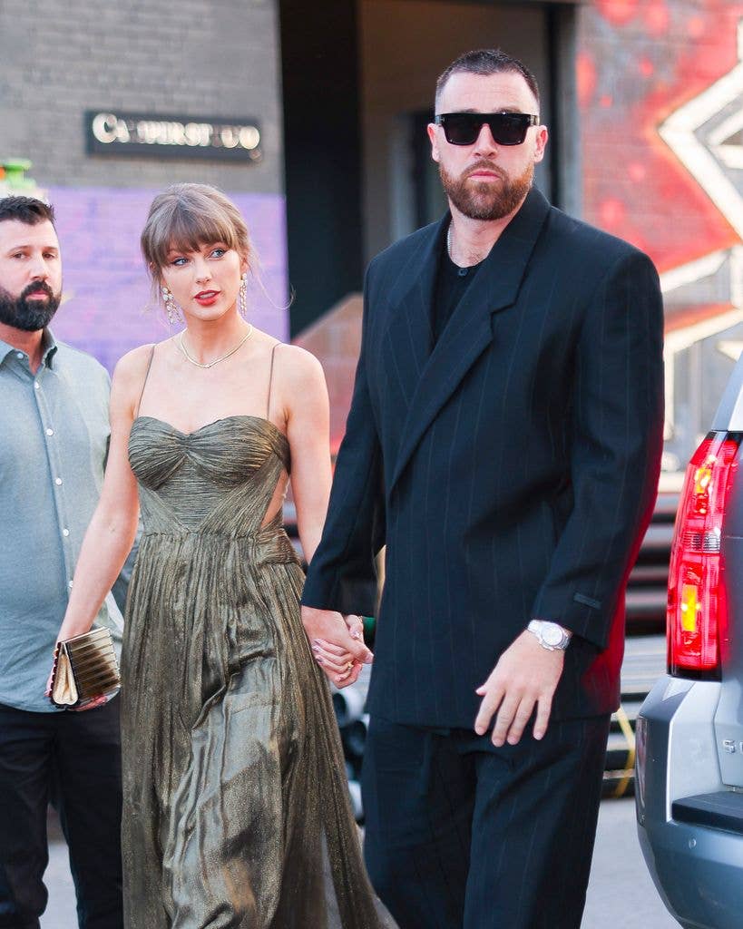 Taylor Swift and Travis Kelce out in Brooklyn on May 16, 2026 in New York City. (Photo by Aeon/GC Images)