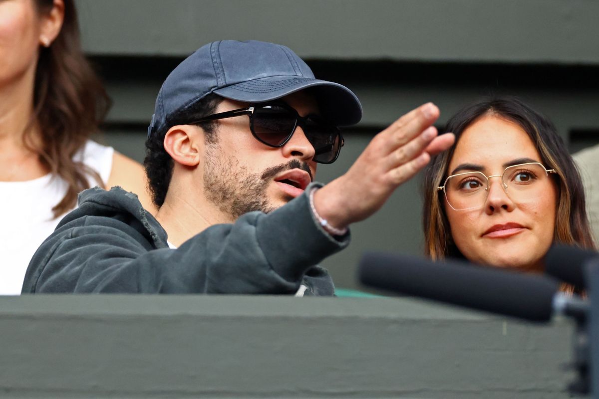 Bad Bunny and girlfriend Gabriela Berlingeri make rare Wimbledon appearance after Novak Djokovic attended his London concert