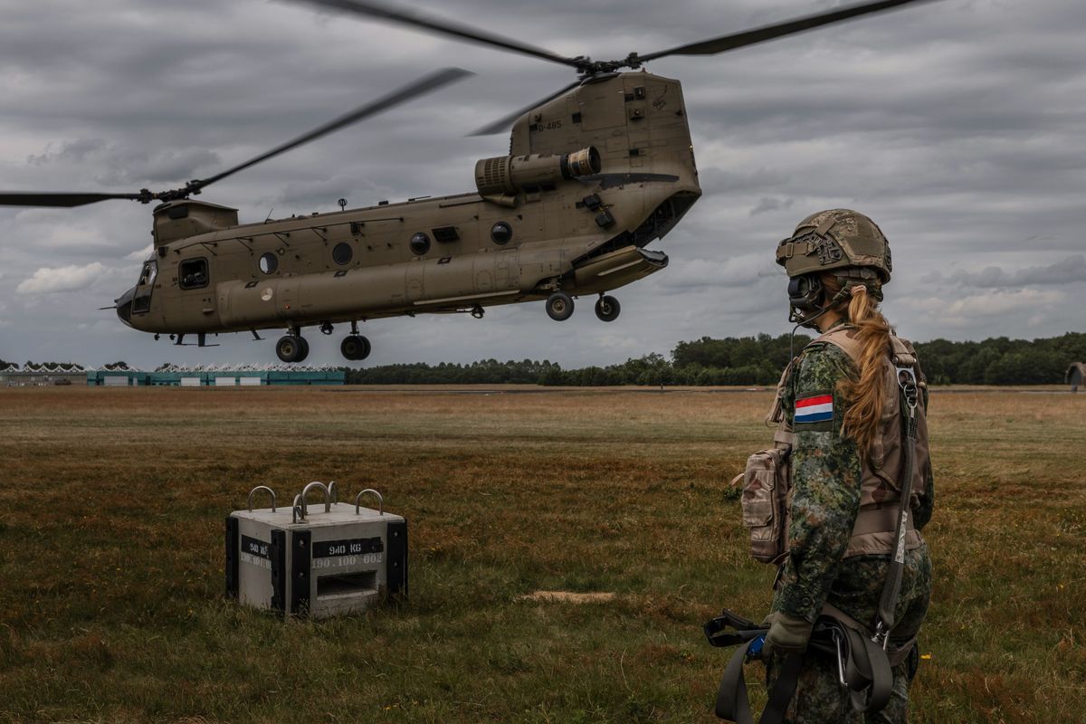 Photos showed Amalia participating in all sorts of military drills