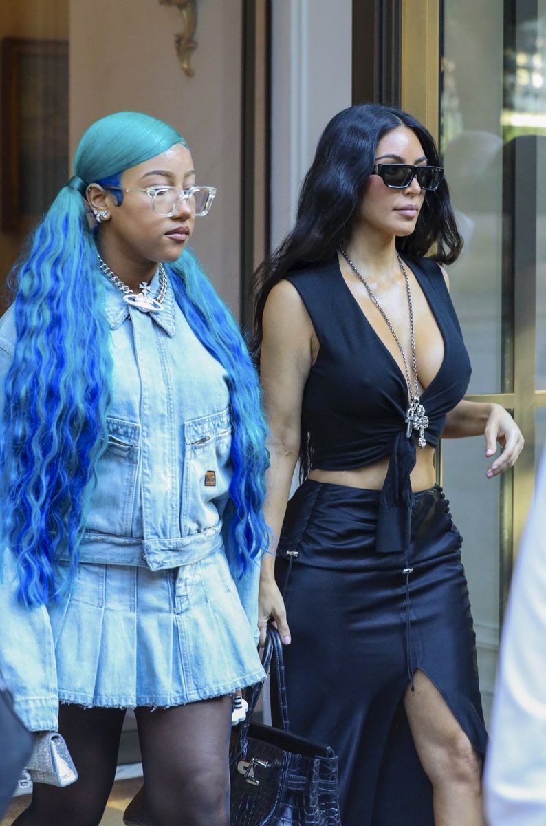 Kim Kardashian and her 13-year-old daughter, North West