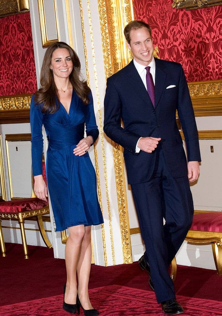 Prince William and Kate Middleton officially announce their engagement at St James's Palace on November 16, 2010 in London, England.