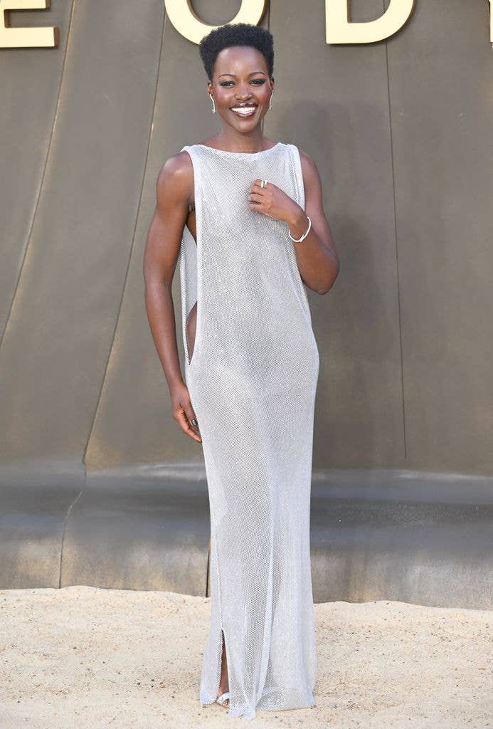 lupita nyong'o the odyssey white gown