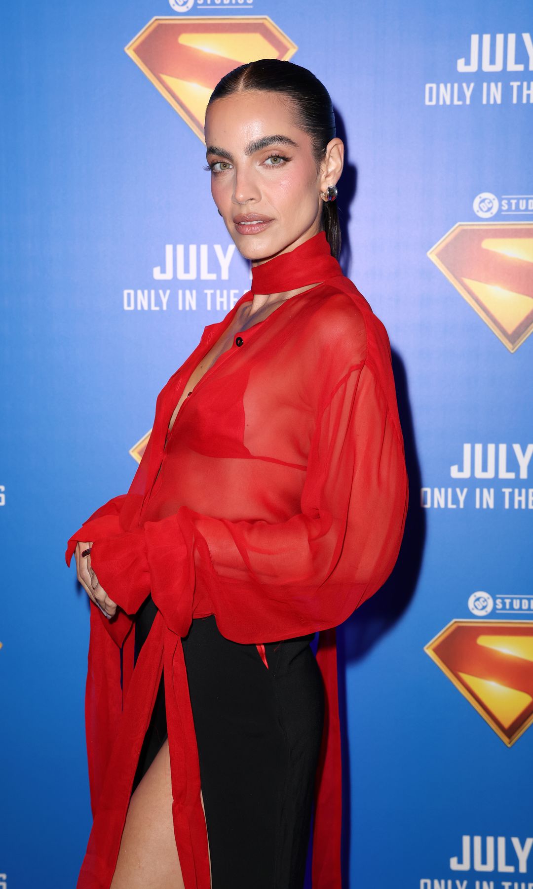 Maria Gabriela De Faria attends as she hosts a "Superman" special screening at Silverspot Cinema Downtown Miami on July 9, 2025 in Miami, Florida. (Photo by Alexander Tamargo/Getty Images)