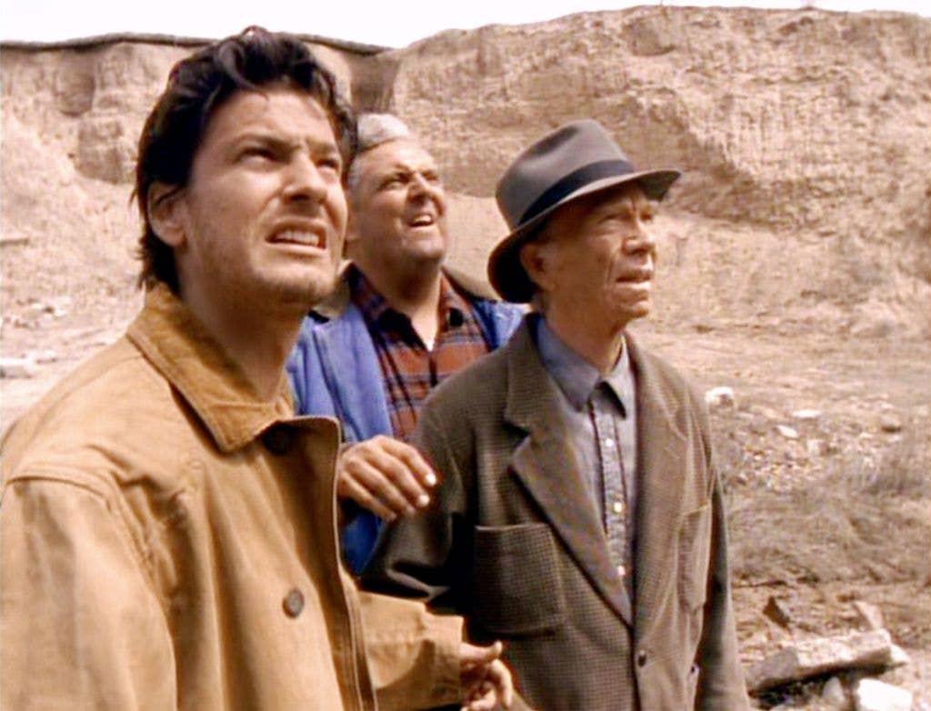 Peter with co-stars Adam Storke and Ray Walston in the series The Stand