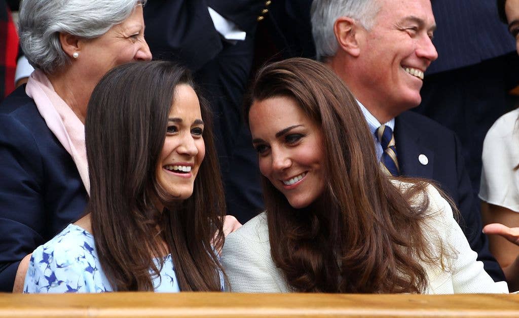 A photo of Kate and Pippa Middleton