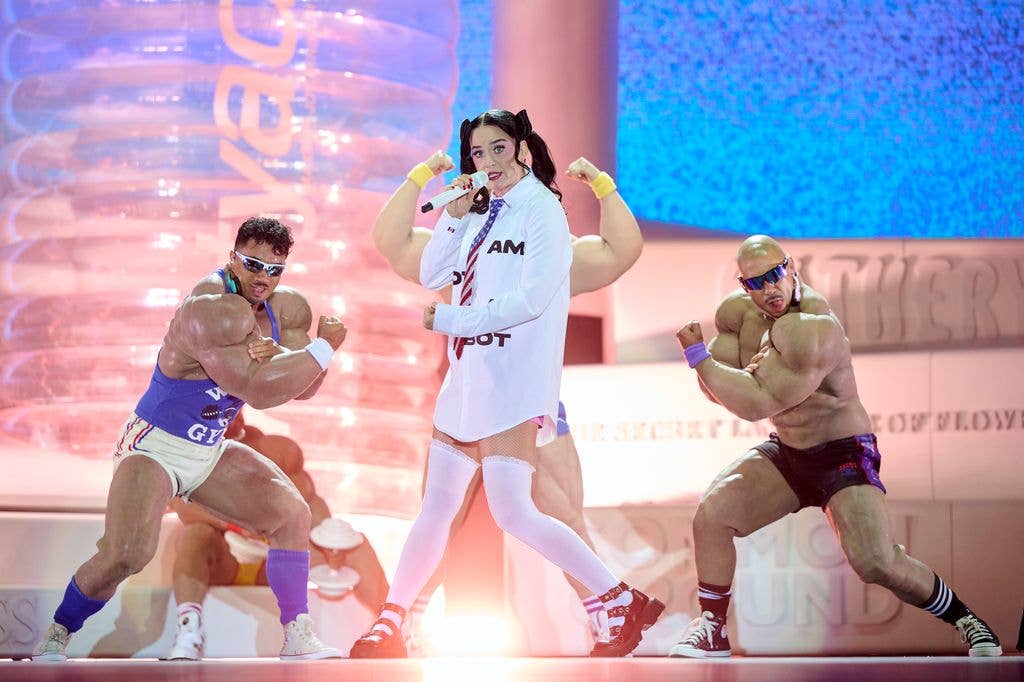 American singer Katy Perry performs onstage during day 3 of Rio Babel Festival 2026 at Auditorio Miguel RÃ­os on July 05, 2026 in Madrid, Spain.