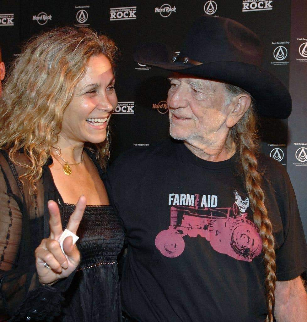 Willie Nelson with his beautiful wife Annie