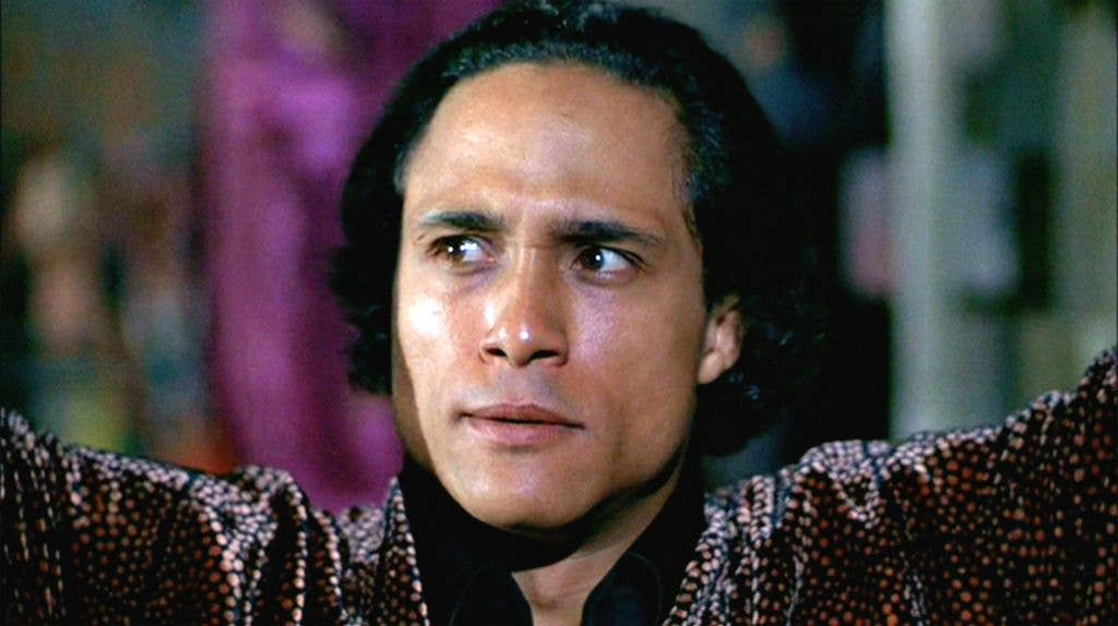 The movie "The Warriors", directed by Walter Hill.  Seen here, Roger Hill as Cyrus. Initial theatrical release February 9, 1979.