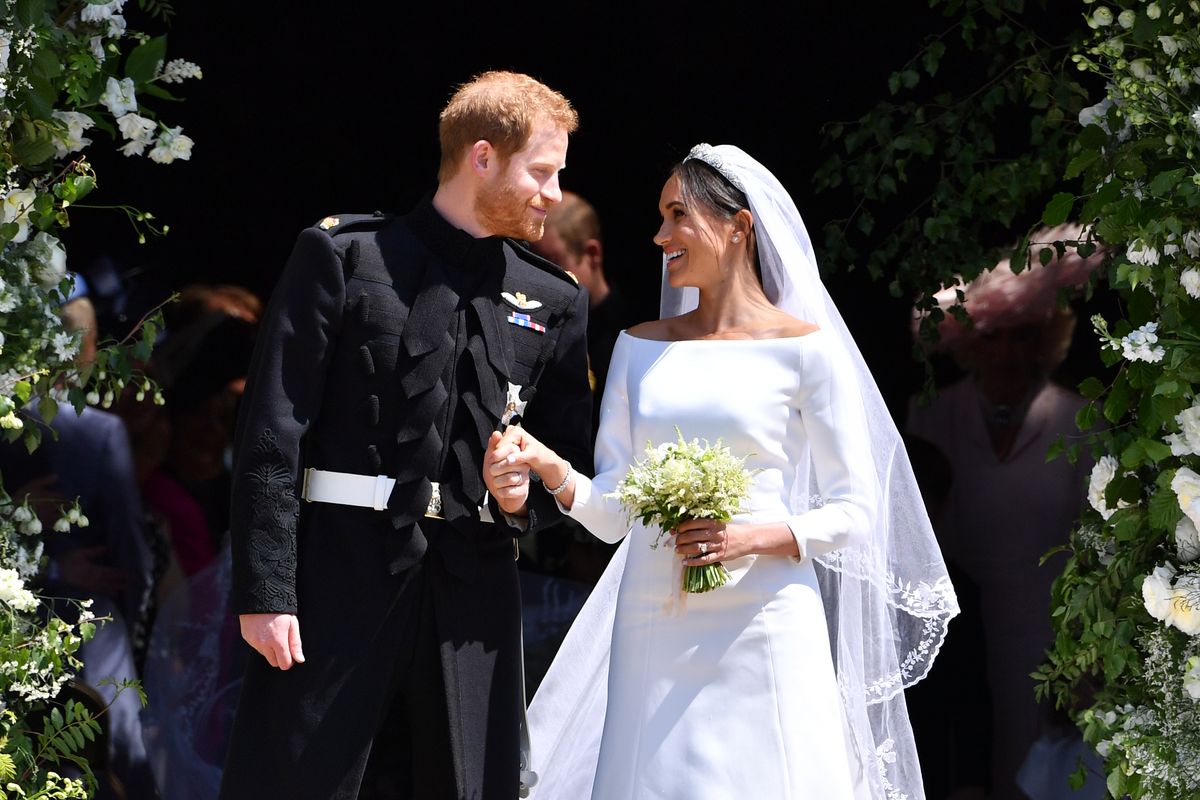 Prince Harry and Meghan Markle wed at St. George's Chapel in Windsor in 2018 after receiving Queen Elizabeth II's formal consent to marry.