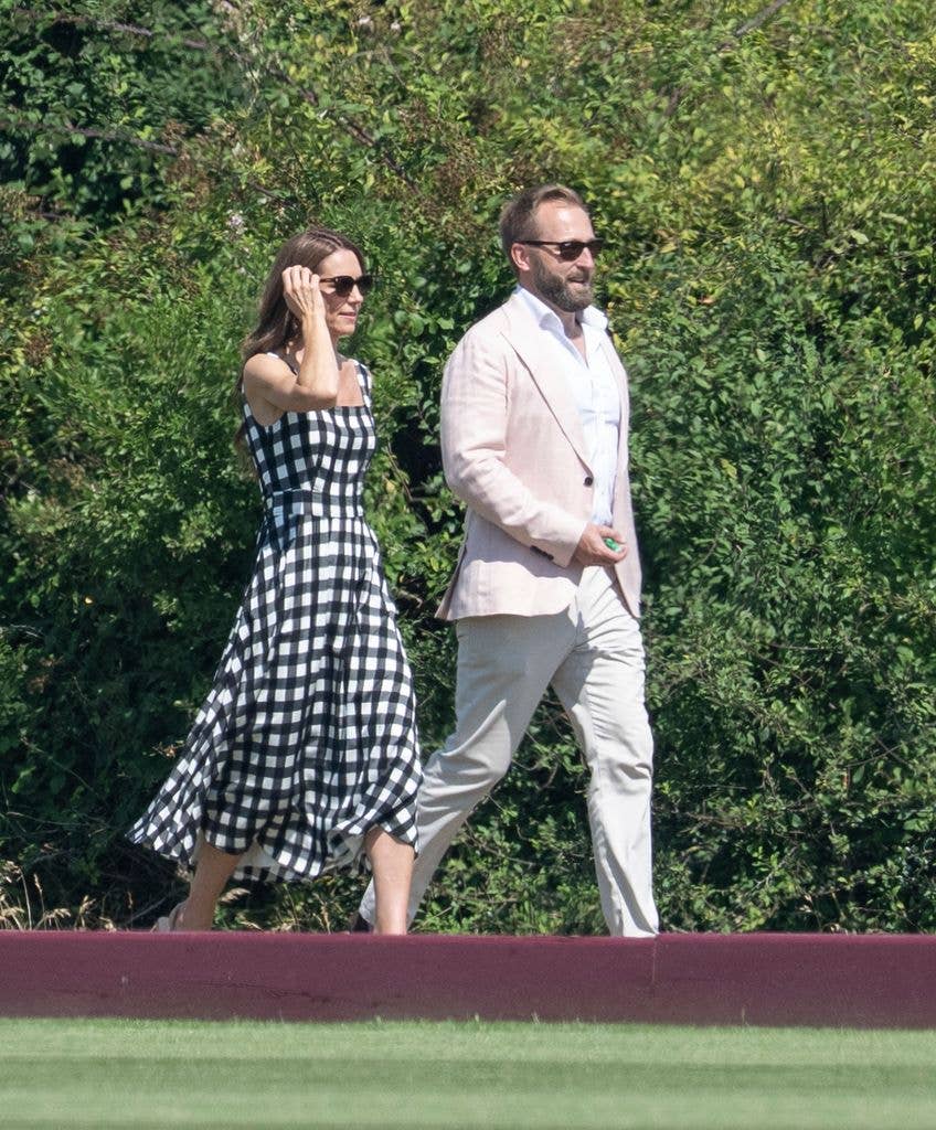 Catherine, Princess of Wales during The Royal Charity Polo Cup 2026 Guards Polo Club on July 10, 2026 in Egham, England. (Photo by Mark Cuthbert/UK Press via Getty Images)