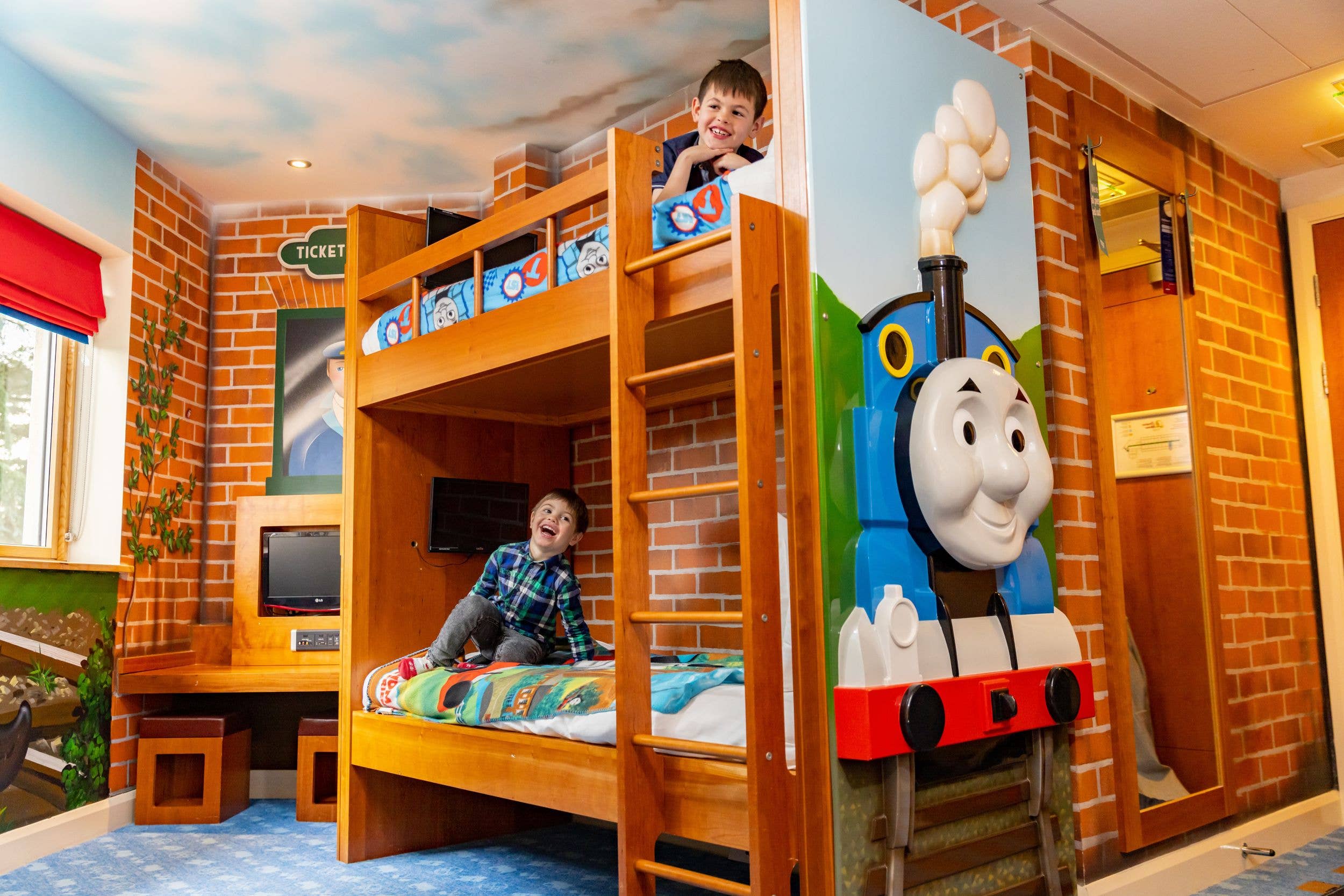 Children love the Thomas-themed bunk beds