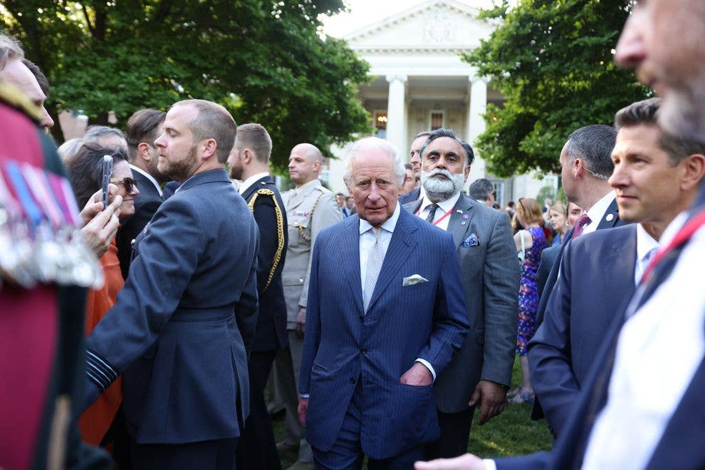 King Charles with his former bodyguard